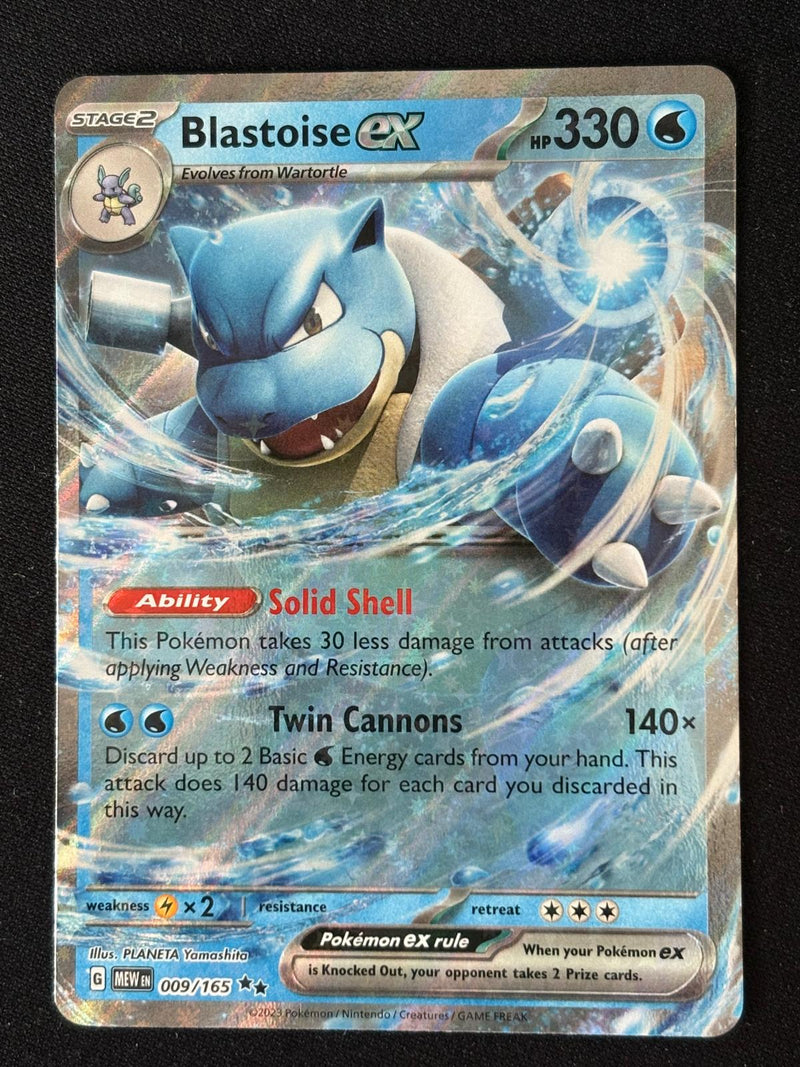 Blastoise ex 009/165 - Inglés