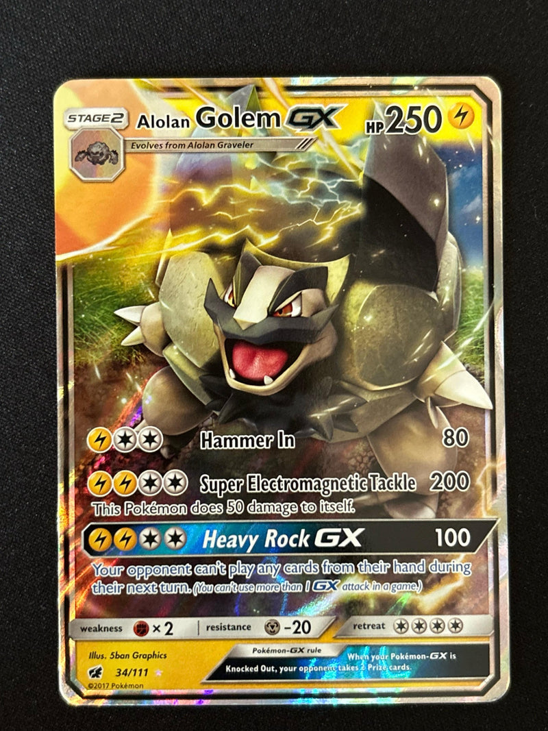 Alolan Golem GX 34/111 - Inglés