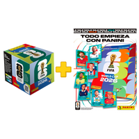 Pack de Álbum de regalo + Caja de 50 sobres FIFA World Cup 2026 Sticker - Panini Cromos