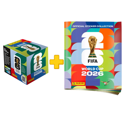 Pack de Álbum de regalo + Caja de 50 sobres FIFA World Cup 2026 Sticker - Panini Cromos