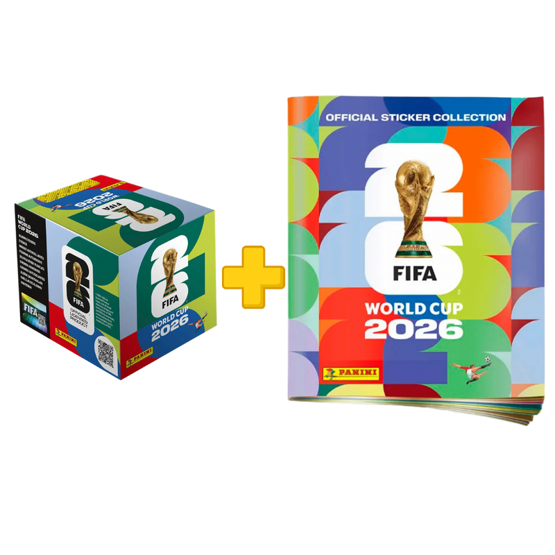 Pack de Álbum de regalo + Caja de 50 sobres FIFA World Cup 2026 Sticker - Panini Cromos