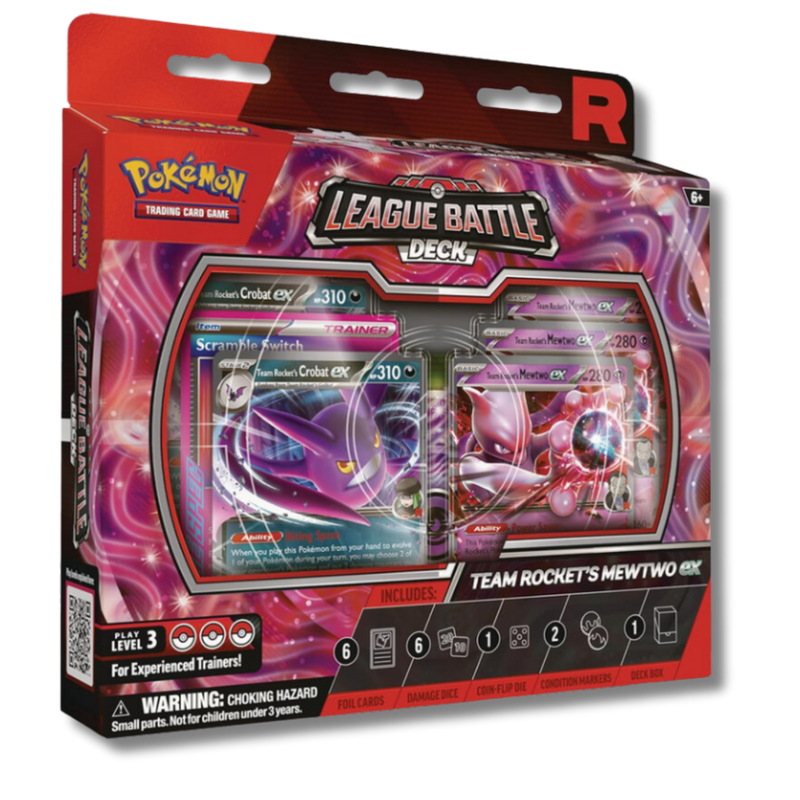 League Battle Deck Team Rocket Mewtwo ex Inglés | Baraja Pokémon TCG