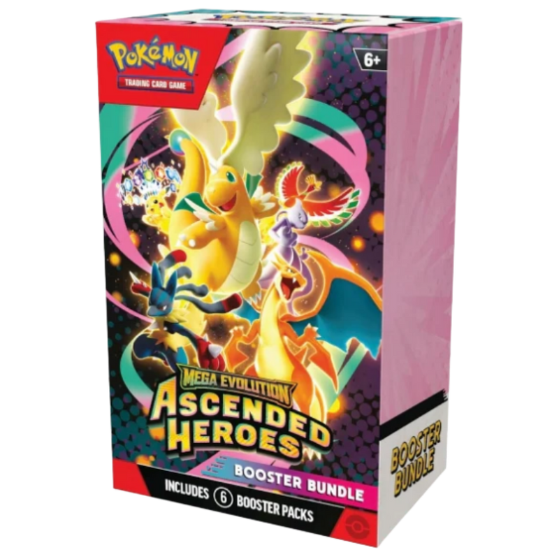 Booster Bundle Ascended Heroes Pokémon Inglés | Caja sellada 6 sobres TCG