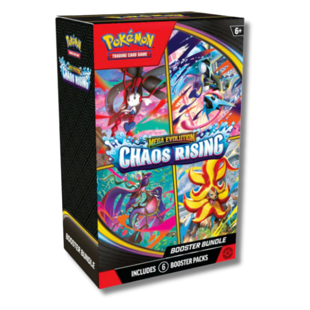 Booster Bundle Chaos Rising Pokémon Inglés | Caja sellada 6 sobres TCG