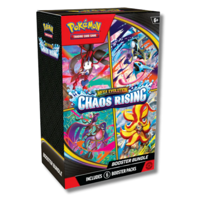 Booster Bundle Chaos Rising Pokémon Inglés | Caja sellada 6 sobres TCG