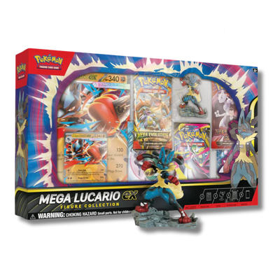 Colección con Figura Mega Lucario Pokémon | Caja colección TCG