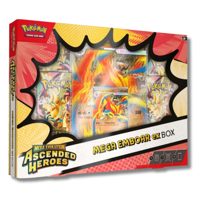 Colección Premium Mega Emboar Inglés con Póster Pokémon | Edición Especial TCG