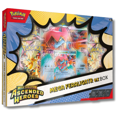 Colección Premium Mega Feraligatr Inglés con Póster Pokémon | Edición Especial TCG