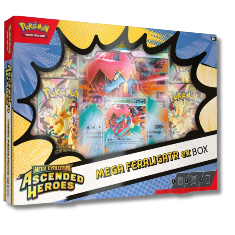 Colección Premium Mega Feraligatr Inglés con Póster Pokémon | Edición Especial TCG