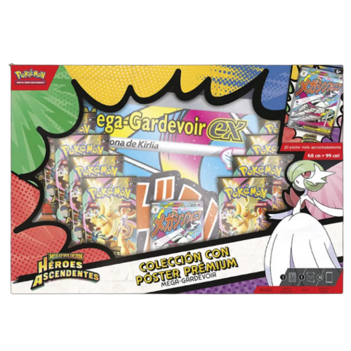 Colección Premium Mega Gardevoir con Póster Pokémon | Edición Especial TCG