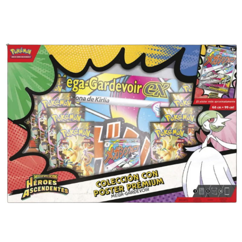 Colección Premium Mega Gardevoir con Póster Pokémon | Edición Especial TCG