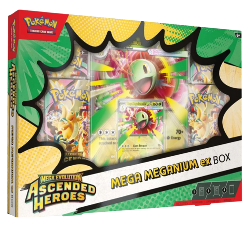 Colección Premium Mega Meganium Inglés con Póster Pokémon | Edición Especial TCG