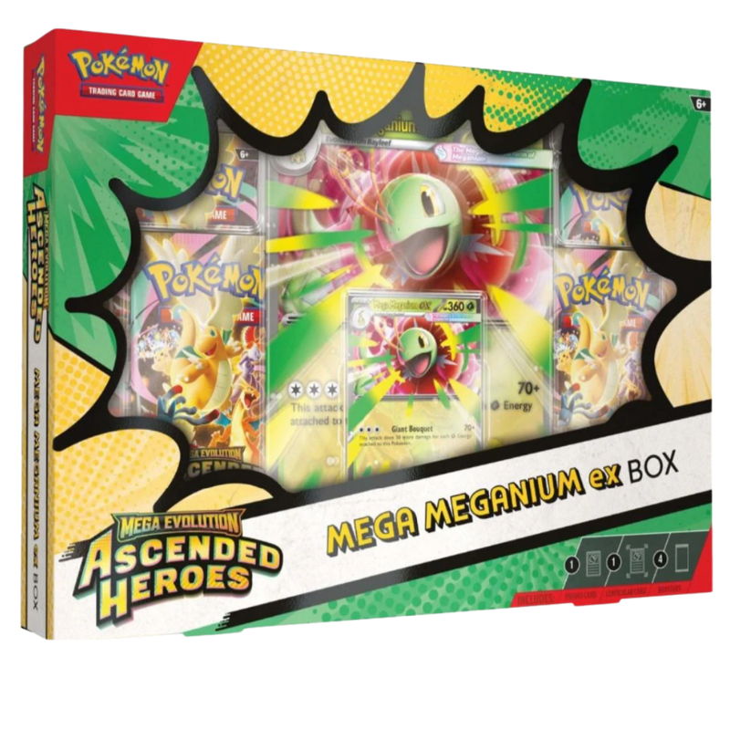 Colección Premium Mega Meganium Inglés con Póster Pokémon | Edición Especial TCG