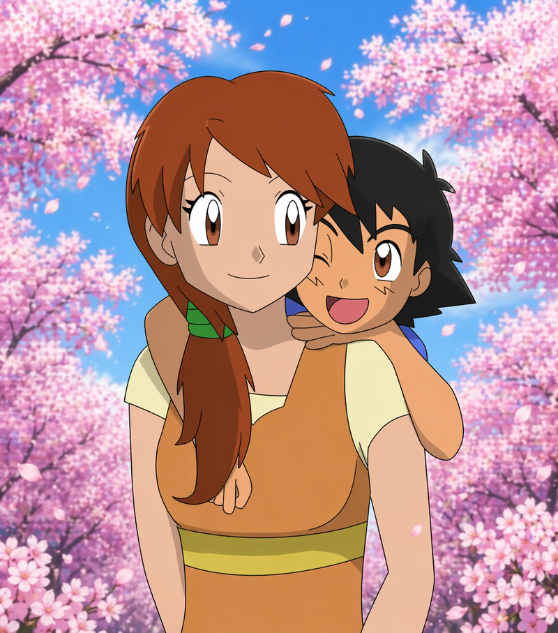 Especial día de la madre Delia y Ash Ketchum Pokemon TCG