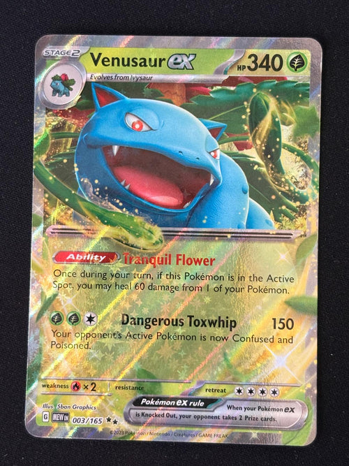 Venusaur ex 003/165 - Inglés
