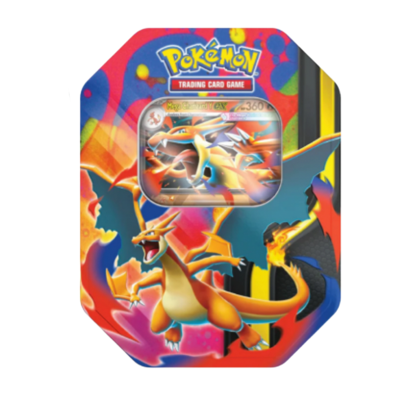 Lata Pokémon Mega Charizard Y Español | Caja Metálica de Colección TCG