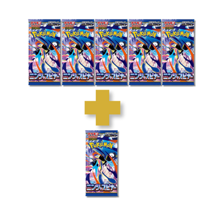 Pack de 5 sobres + 1 de regalo Pokémon Ninja Spinner M4 Japonés | 5 Cartas TCG Coleccionables