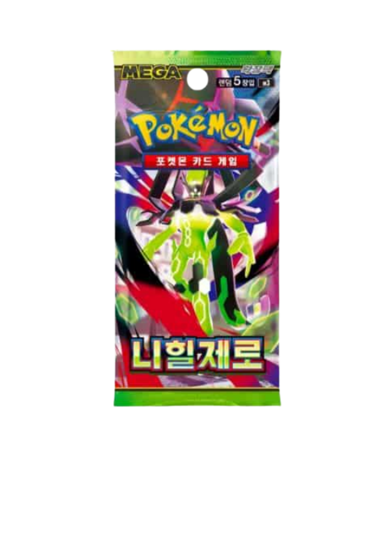 Pack 5 + 1 de regalo sobres Pokémon Nihil Zero M3 Coreano | 5 Cartas TCG Coleccionables