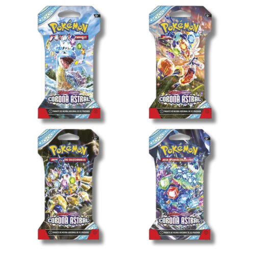 Sobre en Blíster Pokémon Corona Astral SV7 Español | Cartas Pokémon TCG